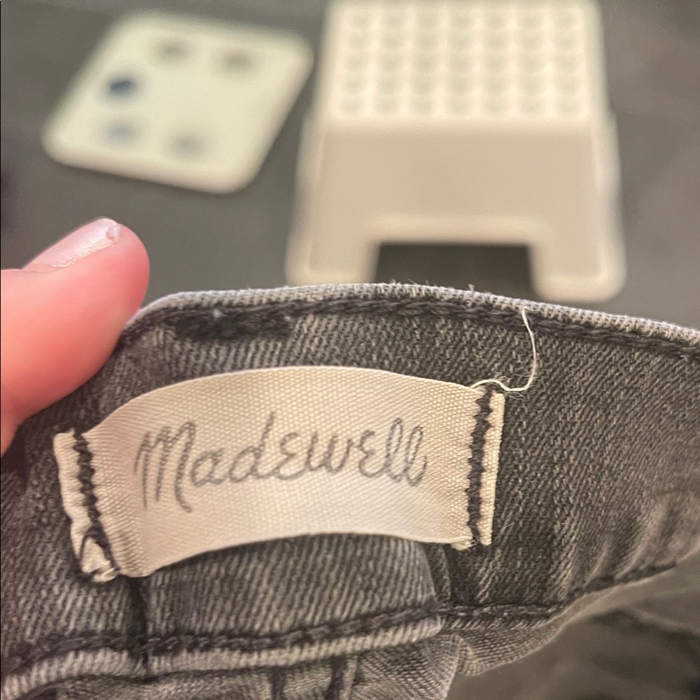 Madewell Charcoal Denim Pants